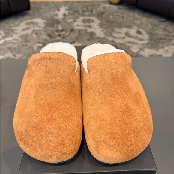 NWT J Crew Pacific Sherpa-Lined Suede Clogs - size 10 - Picture 2 of 7